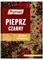Prymat Pieprz Czarny Grubo Mielony Coarse Black Pepper 15g